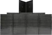 (60) DV2R22BK Black 2 Disc Empty Replacement 22MM DVD Media Storage Box Case