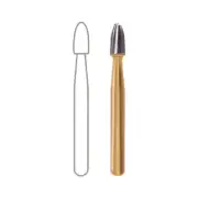 Dentsply Sirona 389523 Midwest FG #7406 Egg Shaped Trimming Finishing Burs 10/Pk