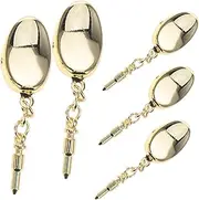 FOMIYES 5pcs Vintage Yuanbao Necklace Charm Holder Loop Reliable Snap Clasp for Jewelry Making Elegant Design for DIY Pearl Necklaces and Bracelets Secure Locking Mechanism Stylish