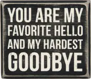 Favorite Hello and Hardest Goodbye From Primitives By Kathy