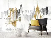 City Landscape Removable Wall Mural
