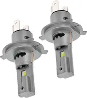 Super Bright Led Car Headlights H7 H4 Round Front Lights Dual Beam Long Lifespan Simple Installation Improve Safety