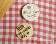 Diet? What diet? Stamp Embosser Cookie Cutter Pastry Fondant Dough Biscuit