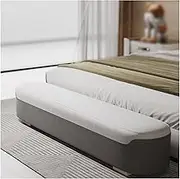 Bed End Bench End of Bed Bench,Modern Upholstered Entryway Bench Leather Bedside Bench Storage Bench Ottoman Foot Rest Bench for Bedroom End Bedroom Bench(Gray,150 * 40 * 45cm)