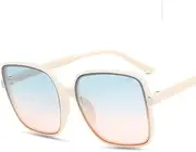 [HAZARA] Square frame big face slimming sunglasses women's anti-UV trendy men's glasses street shooting sunscreen sunglasses