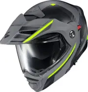 Scorpion EXO-AT960 Monk Modular DS Motorcycle Helmet Gray/Hi-Vis