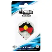 Formula Sports Australian Aboriginal Flag Dart Flights set of 3 Aussie