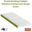 Giselle Bedding Foldable Mattress Sleep Over Camp Play 4 Fold Compact Bed -Green
