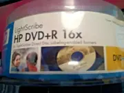 (NEW) 25 pack HP LightScribe DVD+R 16X 4.7GB 120 MIN spindle custom-burned DVD