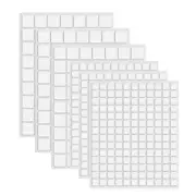 6Pcs/Sets 3D Double Sided Adhesive Foam Squares 2 Sizefor Card Making Black Perm