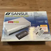 SANSUI DVD VCR Combo VHS Player Recorder 4 Head Hi-Fi VRDVD4001AC Brand New!!!
