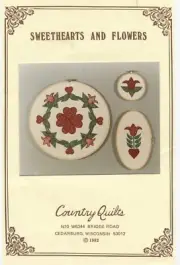 Sweethearts and Flowers Applique Pattern by Country Quilts