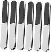 6pcs Model Sanding Tools 3-sided Polishing Sticks for Plastic Models Epoxy Resin Sanding Tool Micro Sander Nail Grey