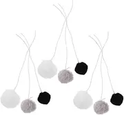 Abaodam 9pcs Teaser Ball for Cats Plush Balls with Rope Interactive Kitten for DIY Cat Climbing Towers Engaging Indoor Play Durable and Safe Materials Promotes Active Exercise