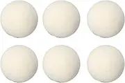Wool Dryer Balls, 6 Pcs Reusable Wool Balls, Anti Static Fabric Softener, Practical Laundry Balls Adsorb Impurities Wool Laundry Balls, Reduce Wrinkles & Shorten Drying Time