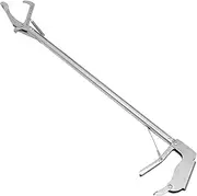GRIRIW 1Pc Stainless Steel Snake Trap Clip Safe Folding Capture Clamp with Lock for Home Garden and Agriculture Use Durable Practical Design for Snake Control
