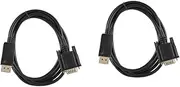 OSALADI 2pcs Displayport to Vga Adapter 1.8m Cable Compatible Most Displays Easy to Use