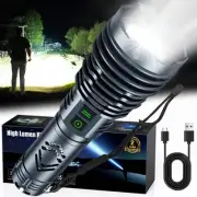 Rechargeable Flashlights High 2500.000Lumens,Super Bright LED Flashlight,Tact...