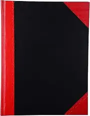 Cumberland 100 Leaf A5 Notebook, Red/Black FC6210