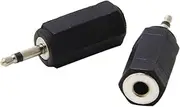 Ancable Harmony IR Adapters, 2-Pack 2.5mm Mono Plug to 3.5mm Mono Jack Connector for Logitech Harmony Hub and IR Blaster, IR Emitter Extenders, IR Repeaters, IR Receivers