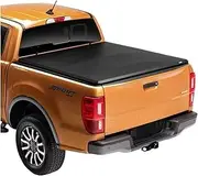 UYTRA 6 FT Soft Three-fold Tonneau Cover Truck Bed Cover Compatible for Ford