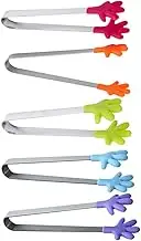5Pcs Colorful Hand Shape Silicone Mini Tongs for Fun Food Tongs for Serving Ice Cubes Fruits Snacks and More Lightweight and Easy to Clean