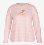 NEW PETER ALEXANDER DISNEY BAMBI DEER PLUSH PJ LONG SLEEVE TOP 3+ 24-26 $79.95