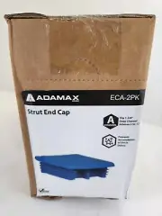 Adamax - ECA-2PK - 1-5/8" Suare PVC Strut Channel End Cap - 2 per Pack - Qty 20