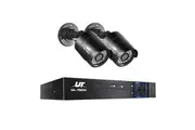 UL-tech CCTV Security System 4CH DVR 2 Cameras 1080p