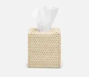 Pigeon & Poodle Dalton Cream Tissue Box 5.5"L x 5.5"W x 5.5"H - NEW!