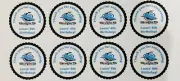 24x Personalised Cronulla Sutherland Sharks Rugby League Birthday Party Sticker