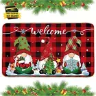 Christmas Door Mat, Christmas Welcome Mat, Gnome Door Mat, Christmas Front Door