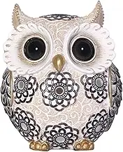 FAMICOZY Adorable Owl Figurine,Big Eyes Cute Owl Statue,Shelf Accents for Home Office Decor and Owl Lovers