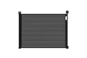 Retractable Baby Gate Pet Safety Dog Cat Fence Enclosure Safe Guard for Stairs Puppy Security Barrier Mesh Indoor Outdoor Fencing 254cm Black