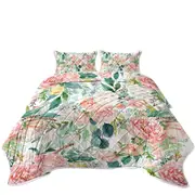 Shabby Chic Floral Design Coverlet