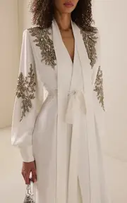 [Zuhair Murad] Embellished Cady Long Coat