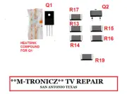 VIZIO POWER SUPPLY 09-70CAR040-00 1P-1146801-1011 REPAIR KIT