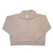 NWT Spanx AirEssentials Half Zip in Lunar Airluxe Knit Sweatshirt Top 2X