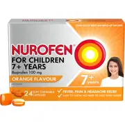 Nurofen For Children 7+ Yrs Chewable Ibuprofen Orange 24 pack