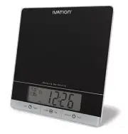 Ivation Digital Kitchen Glass Scale with Timer, Clock