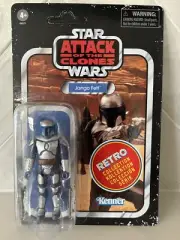 Star Wars Retro Collection Attack of the Clones Jango Fett Hasbro NEW MOC