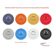 Rust free Stainless Steel D Ring Pad Patch for Inflatable PVC Boat Raft Dinghy