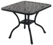 Outdoor end table 21 small square cast aluminum patio furniture side balcony