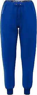 [PANDAMED SCRUBS] Stretch Rib Scrubs Jogger Pants - Pandamed Women Full Elastic Waistband Jogger Pants Drawstring Nursing Uniforms Pants PSP740