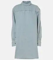 [Dries Van Noten] Dries Van Noten Denim turtleneck top AU 10 blue