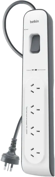 Belkin 4 Port Surge Protector (2M Cord)