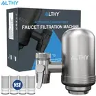 Stainless Steel Faucet Tap Water Filter Purifier System, NSF Certified Reduces L