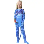 Kids Avatar 2 Cosplay Costume Jumpsuit Carnival Bodysuit Fancy Dress Up Gifts,Avatar Girl - 3-4 Years