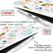 New MacBook Air 13.6 inch M2 Case 2022 Release A2681 Crystal Ha Compatible with