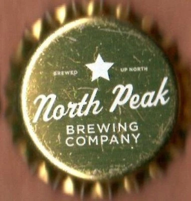 USA Plastic Lined Beer Crown Bottle Cap: North Peak Brewing